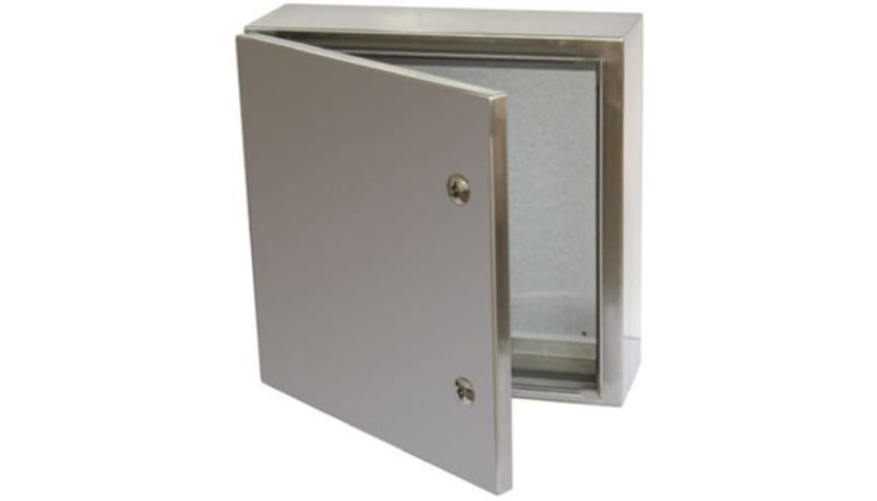 3974982 RS PRO 7491841 Wall Box 304 Stainless Steel 15.7 x 15.7 x 7.9in (400 x ...