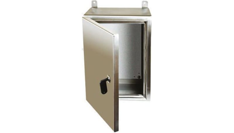 3974982 RS PRO 7587002 Enclosure Wall Box 16 x 12 x 8in 304 Stainless Steel ...