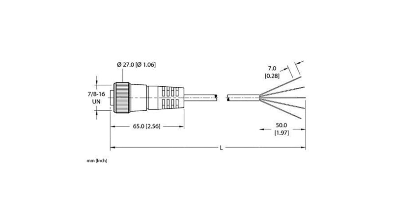 Sensor Rk56237 Turck RKM 56-7M/S1587 Cordset, RKM 56-7M/S1587, U-17064