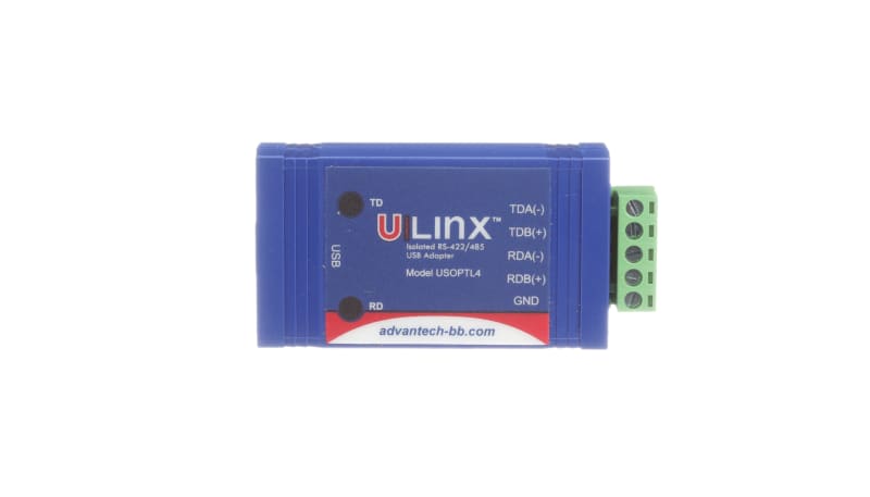 Advantech BB-USOPTL4 Signal Converter, High Retention USB to RS-422/485 ...