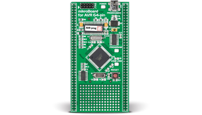 MikroElektronika MIKROE-706 Development Boards & Kits, AVR MIKROBOARD ...