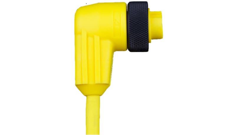 Alpha Wire PR03KR113 YL358 TPE Cordset , MiniM IntThr to MiniF STR 16 ...