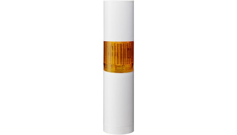 Patlite LR4-102WJBW-Y 40mm, 1-Tier, 24VDC, Direct Mount/Cable, Flashing ...
