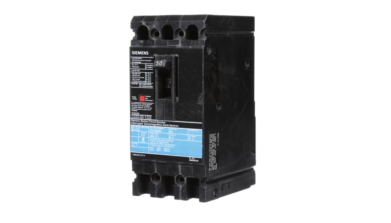 Siemens ED43B050 Circuit Breaker ED 3P 50A 480VAC 18KA LD LUG