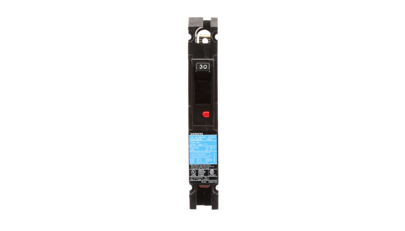 Siemens ED41B030 BREAKER, MOLDED CASE, ED 1P 30A 277VAC 22KA LD LUG
