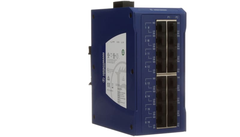 Hirschmann SPIDER II 16TX EEC Ethernet Switch, 16 Port, Unmanaged