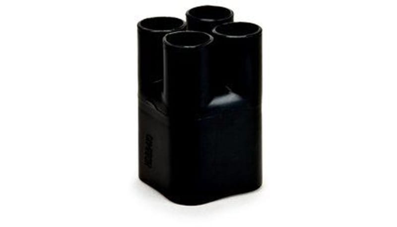 3M HDBB-430-1-250 Heat Shrink Heavy Duty Breakout Boots, Black, 4-way ...