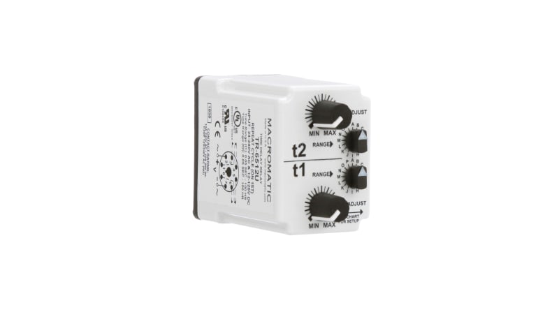 Macromatic TR-6512U Time Delay Relay, Plug-in, Cycle (On 1st), 24