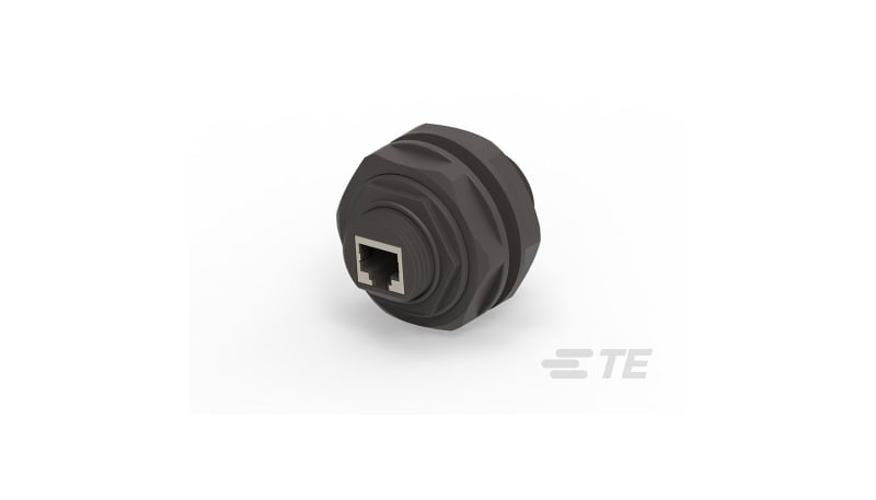 TE Connectivity 1546641-1 Industrial RJ45;Threaded Thru Panel ...