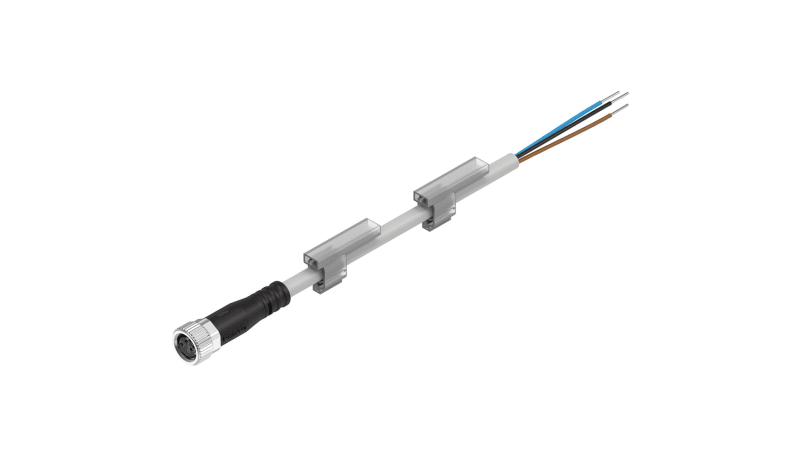 Festo NEBU M8G3 K 5 LE3 Cable Assembly M8 3 Pin Plug Socket 3 C Festo NEBU M8G3 K 5 LE3 Cable Assembly M8 3 Pin Plug Socket 3 C