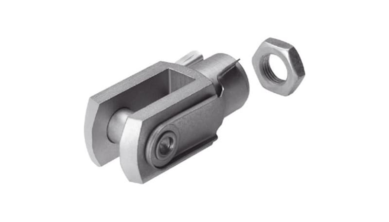 Festo SG-M4 Clevis Fastener, M4 internal thread, Galvanized Steel, SG ...