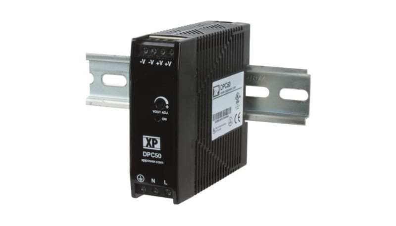 XP Power DPC50US24 Power Supply AC-DC DIN Rail 50W 24V 2.1A Slim Line