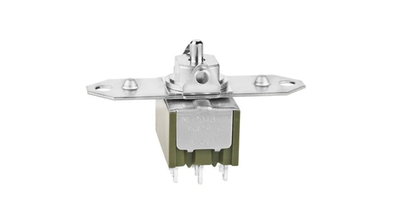 NKK Switches M2043TYW01 Switch,Rocker,4PDT,ON-OFF-ON,.504