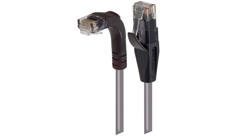L-com TRD695ZRA1GRY-1 Network Cable Assembly,Cat 6,LSZ,Gray,1 Feet