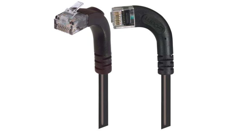 L-com TRD815RA13BLK-15 Category 5E RA Patch Cable, RA Right Exit/RA ...