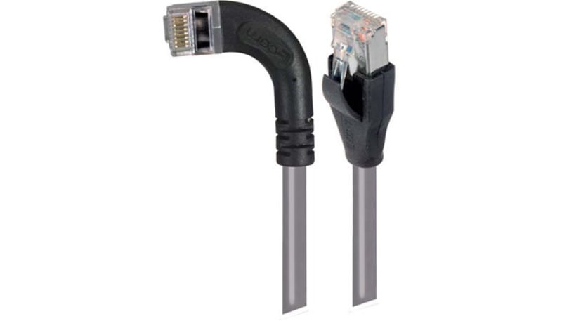 L-com TRD815SRA6GRY-15 Network Cable Assembly, Cat 5E, PVC, Gray, 15ft ...