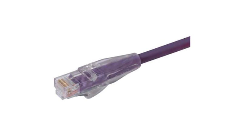 L-com TRD815V-20 Category 5E RJ45 Molded Ethernet Patch Cord, Violet ...