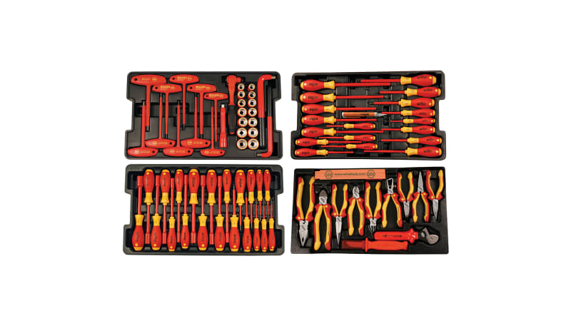 Wiha Tools 32800 Insulated Master Electricians Tool Set,80 Pc,In a ...