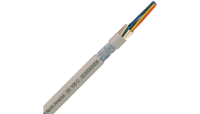 SAB DC3332220S DC 105 C flexible oil resistant data cable UL PLTC/ITC ...