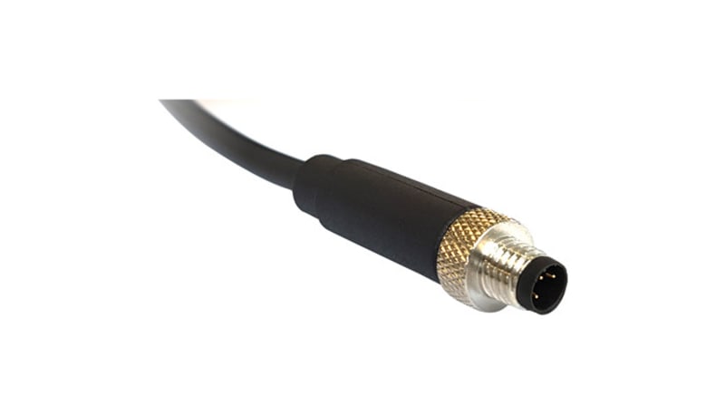 Bulgin PXPPVC08FIM05BCL010PVC M8B Code, OM Flex, 5-P Pins, Prewired, 1M ...