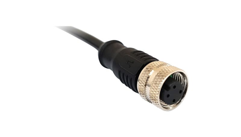 Bulgin PXPPVC12FBF04DCL010PVC M12D Code PVC, Flex Body, 4-P Socket ...