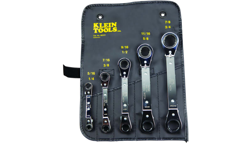Klein Tools Ratcheting Box Set Klein Tools 68245 Reversible Ratchet Box Wrench Set 5 Pc