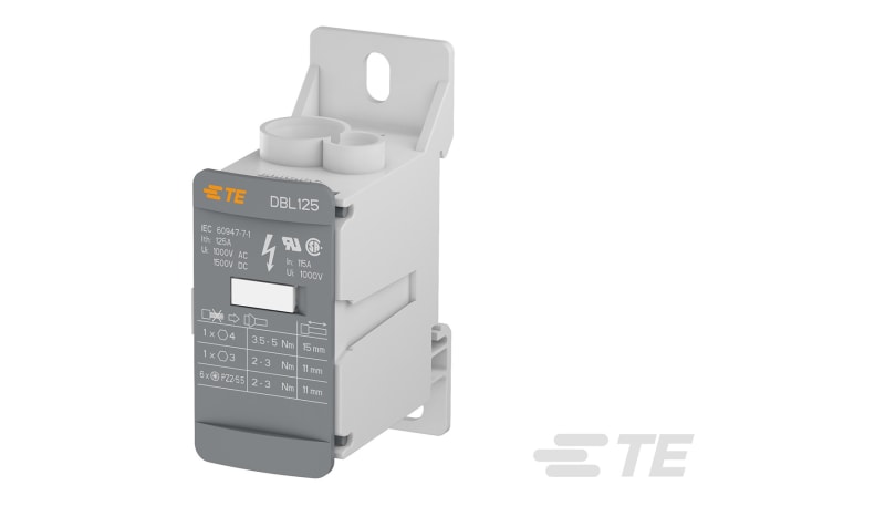 TE Connectivity 1SNL312510R0000 Power Distribution Terminal Block, Feed ...