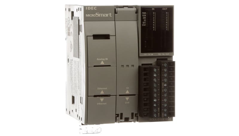 IDEC Corporation FC6A-D16R1CEE PLC, Logic Controller, 8 in 8 Relay