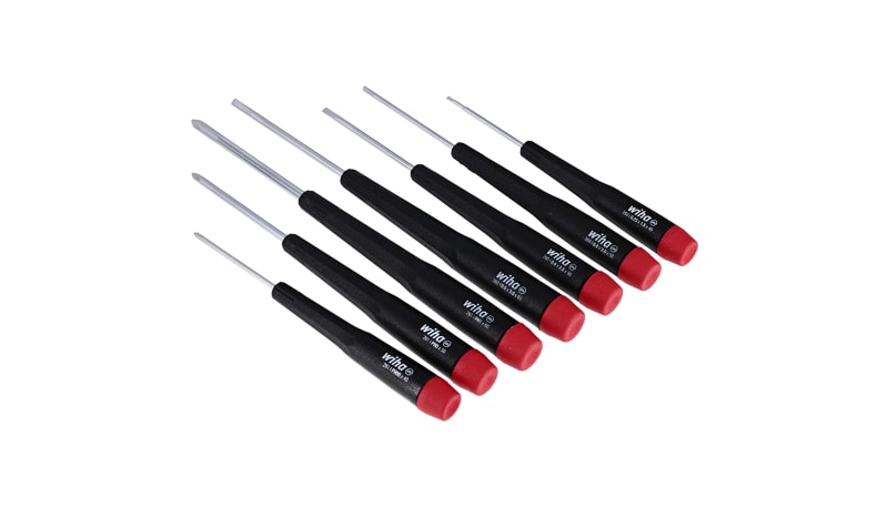 Wiha Tools 26197 Screwdriver Set, Precision Slotted/Phillips, 7