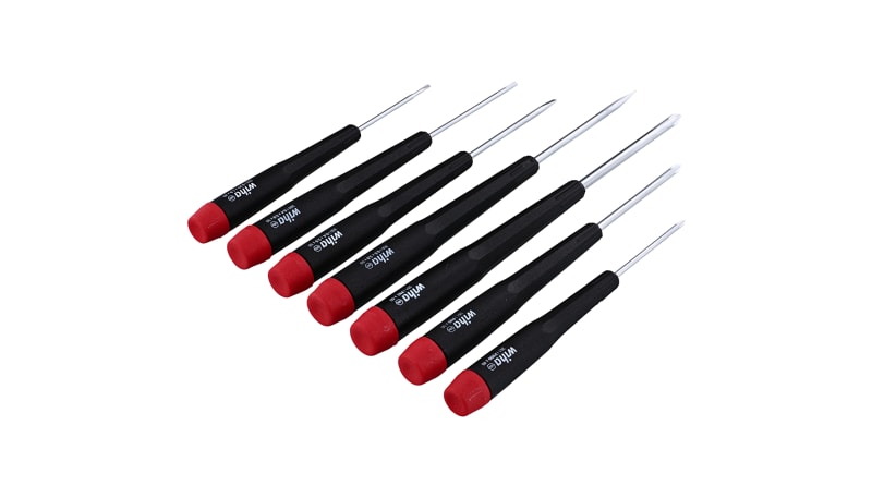 Wiha Tools 26197 Screwdriver Set, Precision Slotted/Phillips, 7