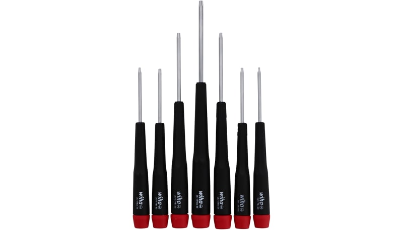 Wiha Tools 26792 Precision Torx Screwdriver Set; T5-T15; 7 Piece