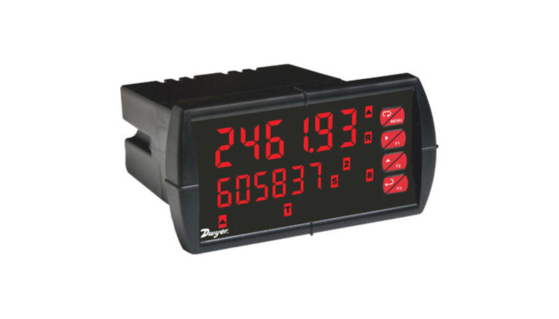 Dwyer Instruments APM-240 Analog panel meter, 12-24 VDC, 4 relays, no ...