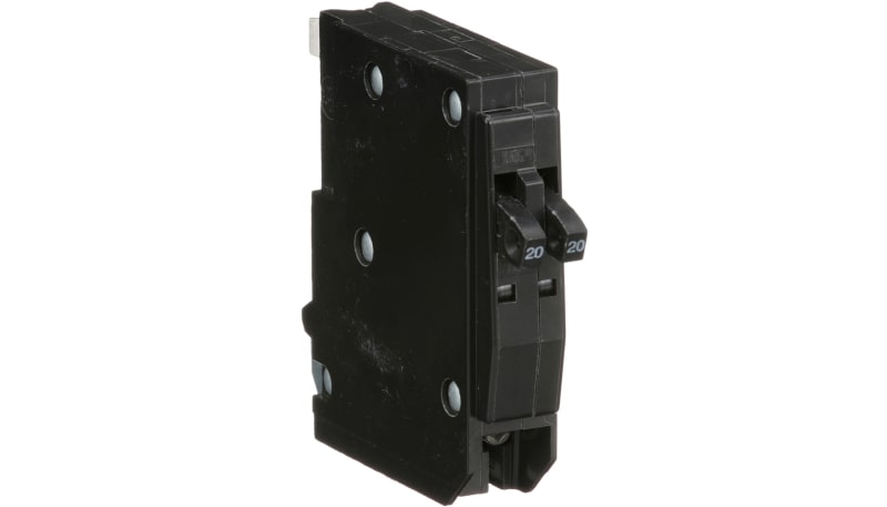 Square D QOT2020 Tandem Mini Circuit Breaker, 20A, 1 Pole, 120/240V ...