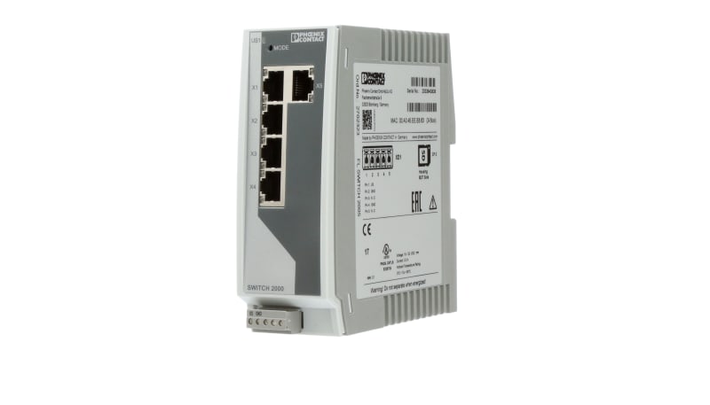 Phoenix Contact 2702323 Industrial Ethernet Switch, Managed