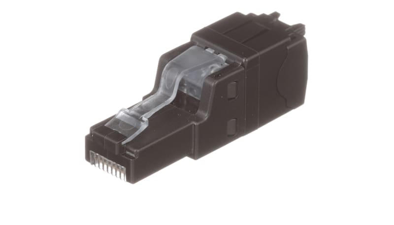 Panduit FP6X88MTG Field Terminable Plug, Polycarbonate, Black