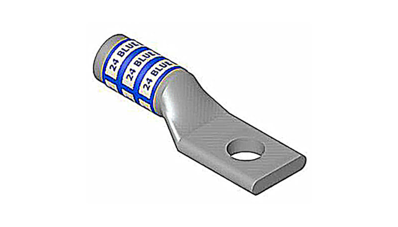 Color-Keyed by ABB 60162 Aluminum One-Hole Lug,300kcmil,1/2