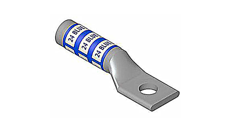 Color-Keyed by ABB 54913BE Copper One-Hole Lug, 250 kcmil, 1/2 ...