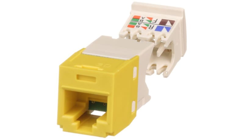 Panduit CJ688TGYL Mini-Com Module, Cat 6, UTP, 8 pos 8 wire