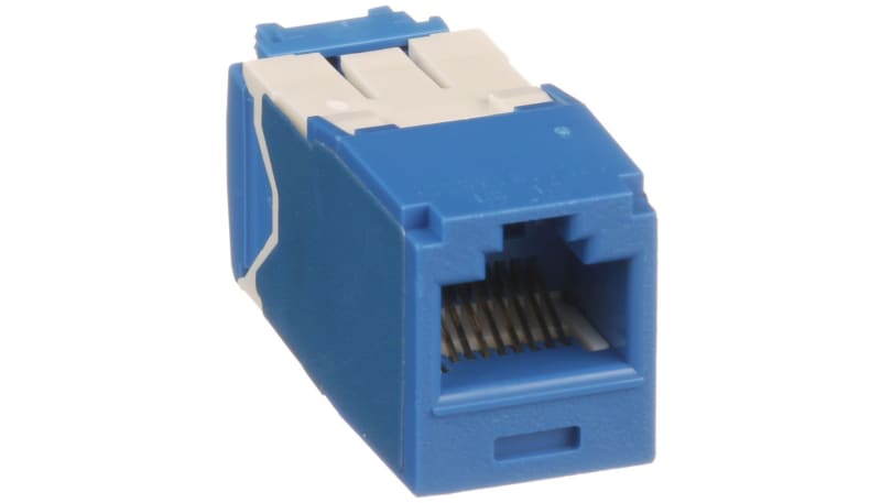 Panduit CJ6X88TGBU Mini-Com Module, Cat 6A, UTP, 8 pos 8 wire