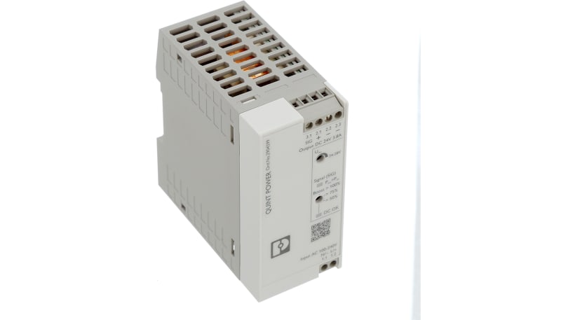 Phoenix Contact 2904599 Power Supply, ACDC, 24VDC, 3.8A, 91.2W
