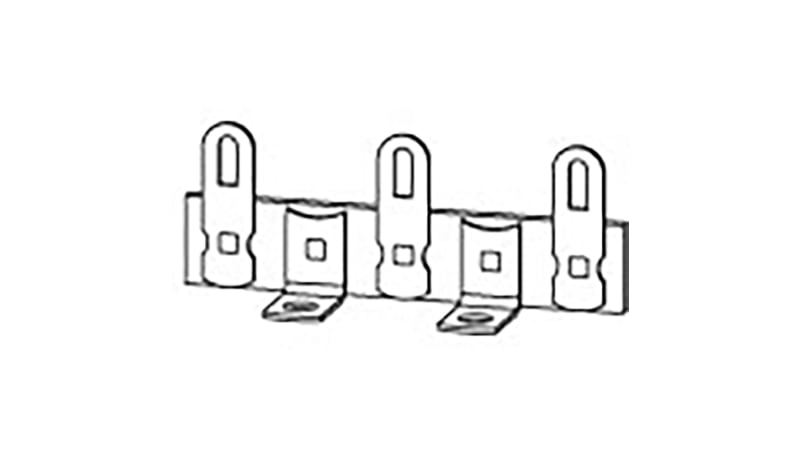 Keystone Electronics 857 Terminal Strip,Mini,Lug,5 Terminals,.25