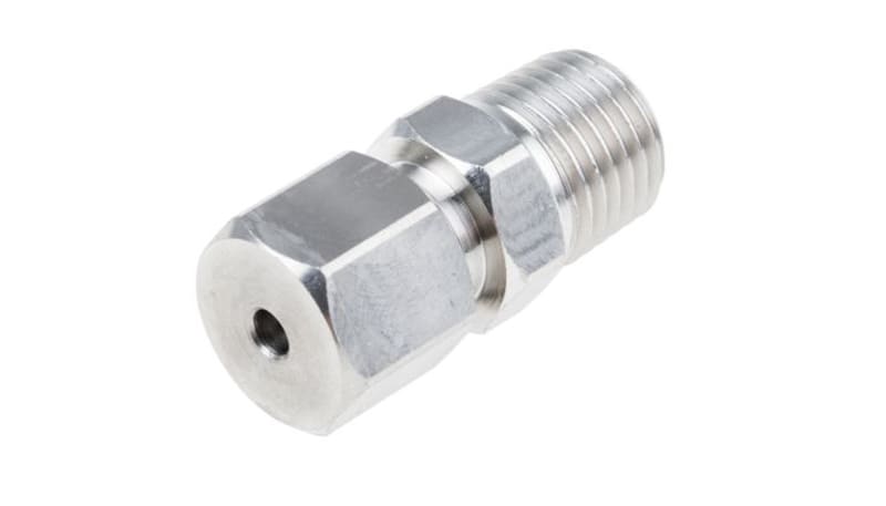 RS PRO 1235569 Compression Gland Stainless Steel 1/4in NPT Thread For 1 ...
