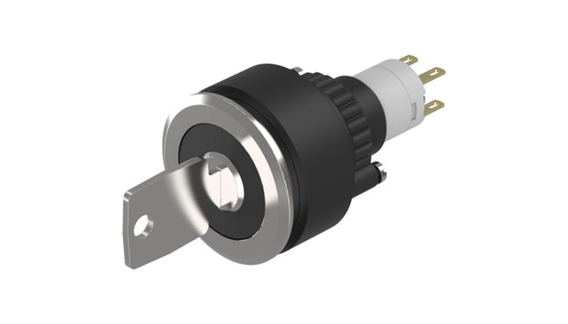 41135 Key EAO K14-135.21200 Switch Keylock Sealed 35mm Plastic 1NC-1NO Rest(a ...
