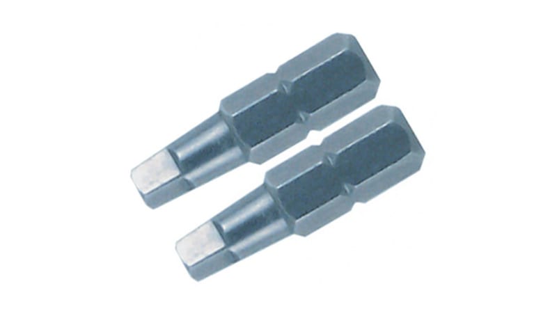 Wiha Tools 71852 Square Insert Bit #2 x 25 mm, 2 Pack
