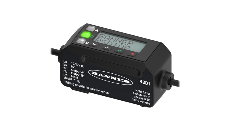 Banner Engineering RSD1QP Remote Sensor Display,configure & monitor for ...
