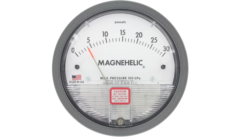 Dwyer Instruments 2002-ASF Differential Pressure Gage, 0-2 In H2O