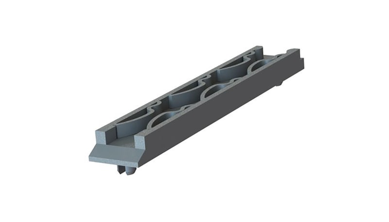 Essentra Components TRCG-2.500 Card Guide,Tension,Black,2.5 in Lg