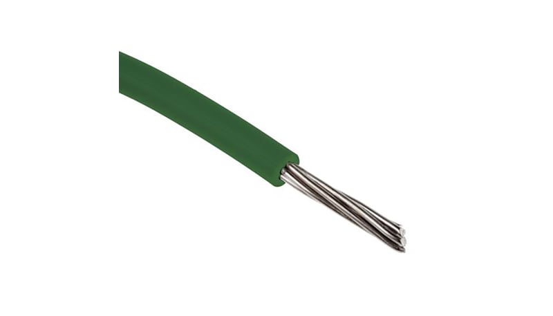 RS PRO 8740343 Hook-Up Wire Green XLPE 22AWG 17x0.16mm 328ft (100m) UL ...