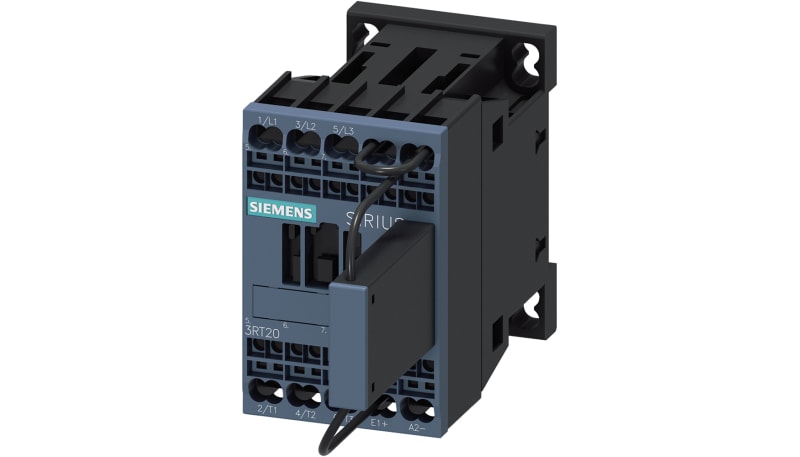 Siemens 3RT20182LF420LA0 CONTACTOR RAIL S00 16A 110VDC 1NC SPRG