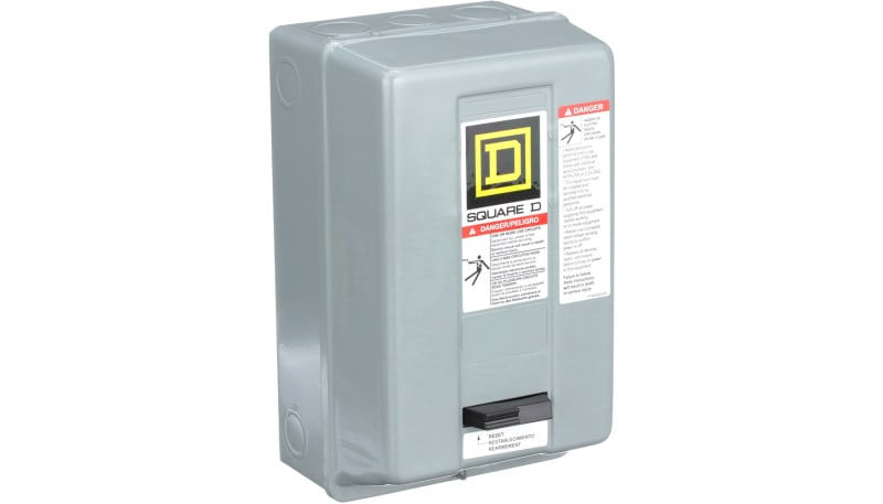 Square D 8536SCG3V06E Non-Reversing Starter Size 1, 3-Pole, Bi-metallic ...